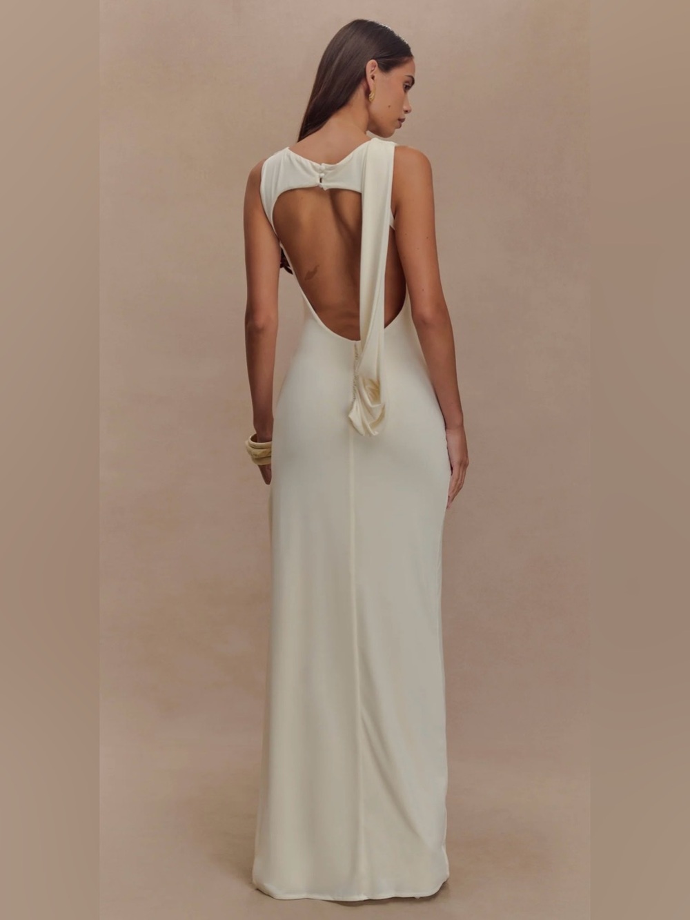 Meshki Henley Slinky Drape Maxi Dress - Picture 2 of 3